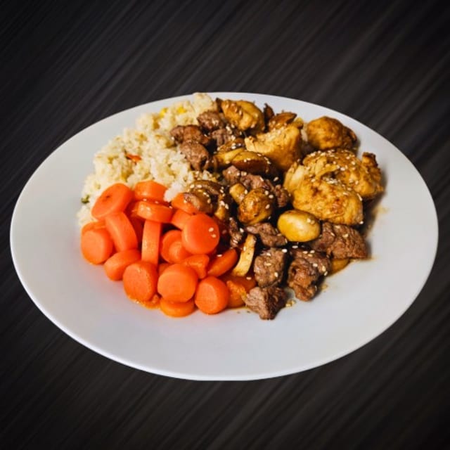 20. Hibachi Steak and Chicken.