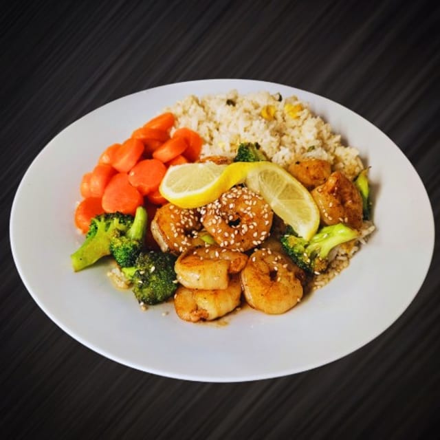 3. Teriyaki Shrimp.