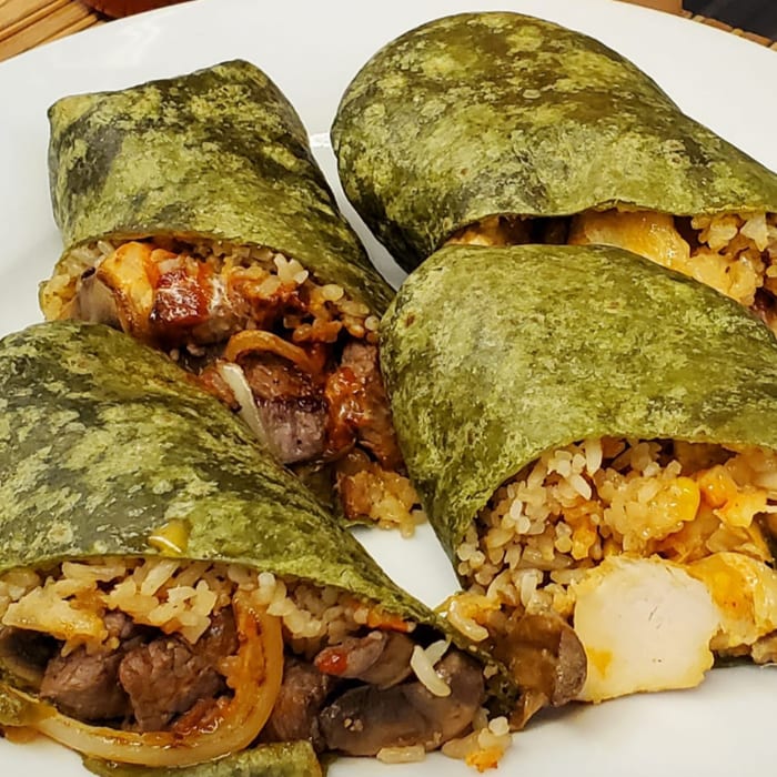 75. Chicken Wrap and French Fries.