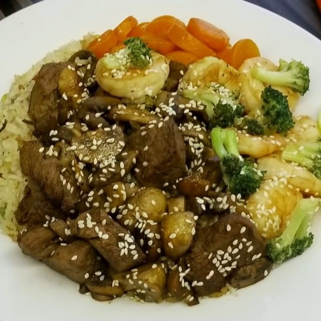 24. Hibachi Filet Mignon and Shrimp.